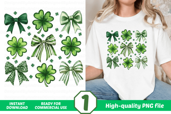 Elevating Seasonal Crafts with the St Patrick's Day Coquette Bow Shamrock Design