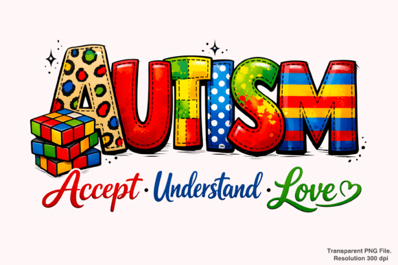 Empowering Creativity with the Autism Awareness Accept Understand PNG