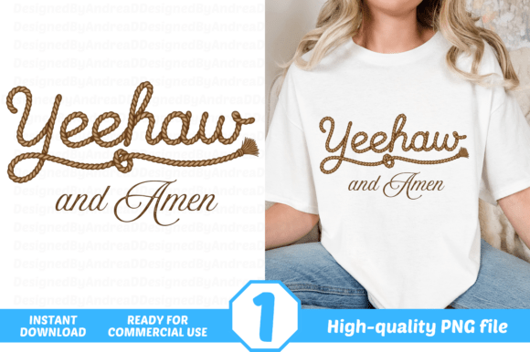 Evaluating the Yeehaw and Amen Sublimation Design for Creative Projects