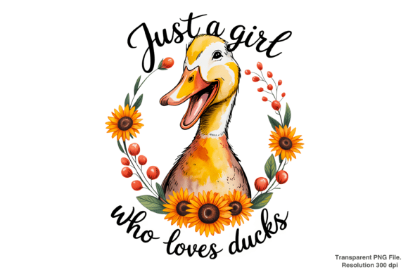 Just a Girl Who Loves Ducks PNG: Your Creative Companion