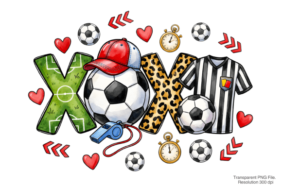 Soccer Valentines Day Png & Xoxo Png Design Guide