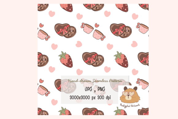 Valentine Sweets Seamless Pattern for Creators